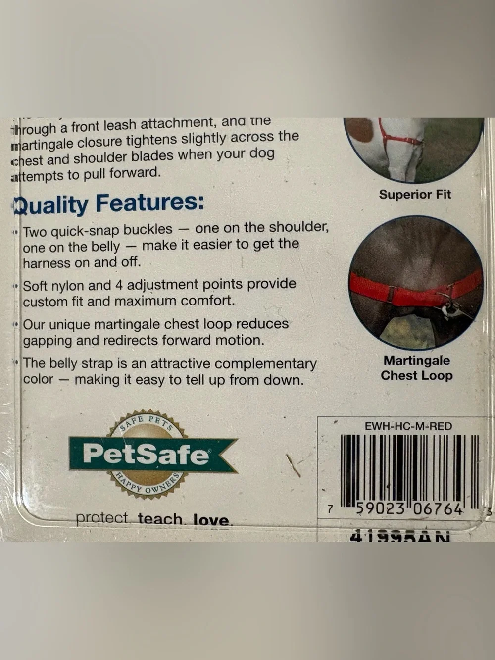 PetSafe Easy Walk Harness in Red and Black